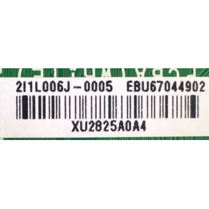 MAIN PARA TV LG 4K·UHD ((SMART TV)) / NUMERO DE PARTE EBU67044902 / EAX69581205 / 67044902 / XU2825A0A4 / 2I1LL006J-0005 / PANEL NC500TQG-VXKH5 / DISPLAY V500DJ7-QE1 / MODELO 50UQ7070ZUE.BUSJLJM